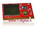 SCHEDA PCI TESTER DISPLAY LCD SCHEDA MADRE DIAGNOSTICA ERRORI
