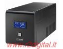 UPS IKONA 1000VA 480W DISPLAY LCD GRUPPO CONTINUITA ONDA SINUSOIDALE