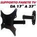 SUPPORTO PARETE ARTICOLATO 17 a 37 POLLICI TV LCD LED 3D PLASMA