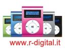 LETTORE MP3 MINI 8 GB DISPLAY LCD MEDIA PLAYER VARI COLORI USB