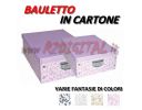 BAULETTO IN CARTONE MAX PORTA BIANCHERIA BOX BAULE MANIGLIE RICHIUDIBILE