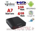ANDROID BOX NILOX A7 FULL HD MEDIA PLAYER WIFI LAN TV SMART LETTORE MKV DIVX