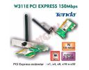 SCHEDA RETE TENDA W311E WIFI N 150M 2.4 GHz WIRELESS PCI EXPRESS INTERNA COMPUTER