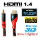 CAVO HDMI v1.4 FULL HD 1,5 metri 1080P PLACCATO GOLD TESSUTO SUPPORTO 3D TV MONITOR PROIETTORE TELEVISORE ALTA QUALITA