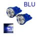 COPPIA LUCI LAMPADE LED 4 SMD T10 W5W WB POSIZIONE BLU AUTO