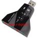 SCHEDA AUDIO 3D USB VIRTUAL 7.1 CONVERTITORE 4 USCITE JACK 3.5mm ADATTATORE 2.0 PC Portatile o fisso, mute, volume