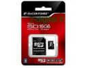 SILICON POWER MICRO SD 16 GB CLASSE 4 TRANSFLASH ADATTATORE 16GB