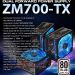 ALIMENTATORE PC ZALMAN ZM700-TX ATX TX 700 WATT 80+ 14Cm VENTOLA GRANDE SILENT BASSO CONSUMO