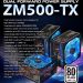 ALIMENTATORE PC ZALMAN ZM500-TX ATX TX 500 WATT 80+ 14Cm VENTOLA GRANDE SILENT BASSO CONSUMO