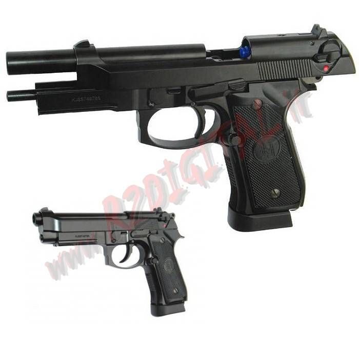 Pistola Softair Beretta 92FS a CO2 scarrellante carrello in metallo HFC, Armi Softair, Pistole softair, Pistole a Co2, PISTOLE CO2 SCARRELLANTI