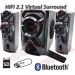 HIFI CASSE ACUSTICHE A3320 VIRTUAL DOLBY SURROUND 2.1 BLUETOOTH con USB HOME THEATRE TELECOMANDO HD per TELEVISORE SALOTTO o PC