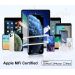 Cavo iPhone Apple Lightning a USB Certificato MFi 1M Caricatore iPad Carica Rapida